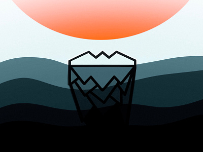 Iceberg design iceberg illustration procreate procreate app