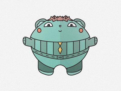Pogi cartoon character cyan design green illustration procreate procreate app toon
