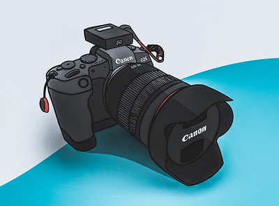 Canon EOS RP camera canon design drawing dslr eos eos rp eos rp illustration procreate procreate app product sketch