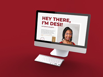 desimslaughter Personal Website Homepage branding design website