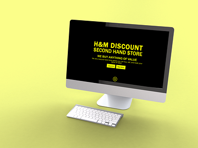H&M Discount Second Hand Store E-Commerce Website Homepage branding design website