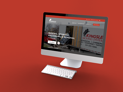 Kingsley Moving Systems Website Homepage design website