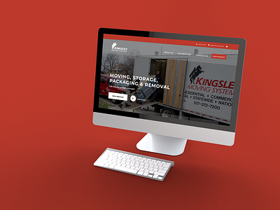 Kingsley Moving Systems Website Homepage