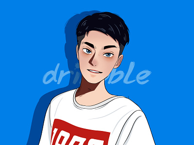 Self portrait illustration logo 头像