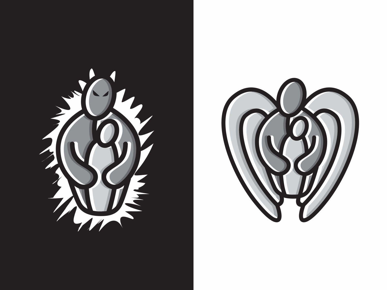 evil-and-good-character-vector-by-veeza-design-on-dribbble