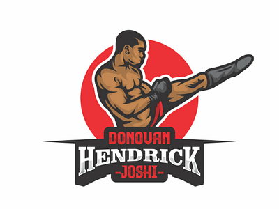 DHJ - Donovan Hendrick Joshi MMA mascot logo design boxing chatacter design fight fighting illustration lineart logo mascot mma punch ring sport vector