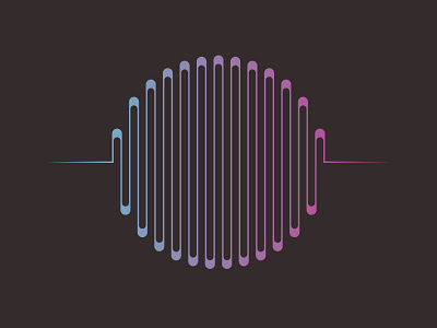 music sound wave circle shape with purple and blue gradient abstract audio background black curve design digital electronic element equalizer illustration line music sound technology vector voice volume wave waveform