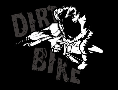 Motocross dirt bike illustration poster tshirt art blue business cartoon cute design icon illustration isolated symbol vector white