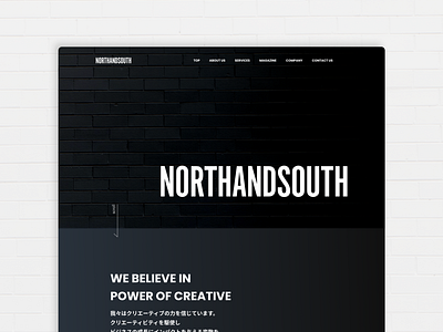 WebDesign NORTHANDSOUTH branding design typography ui ux web web design webdesign