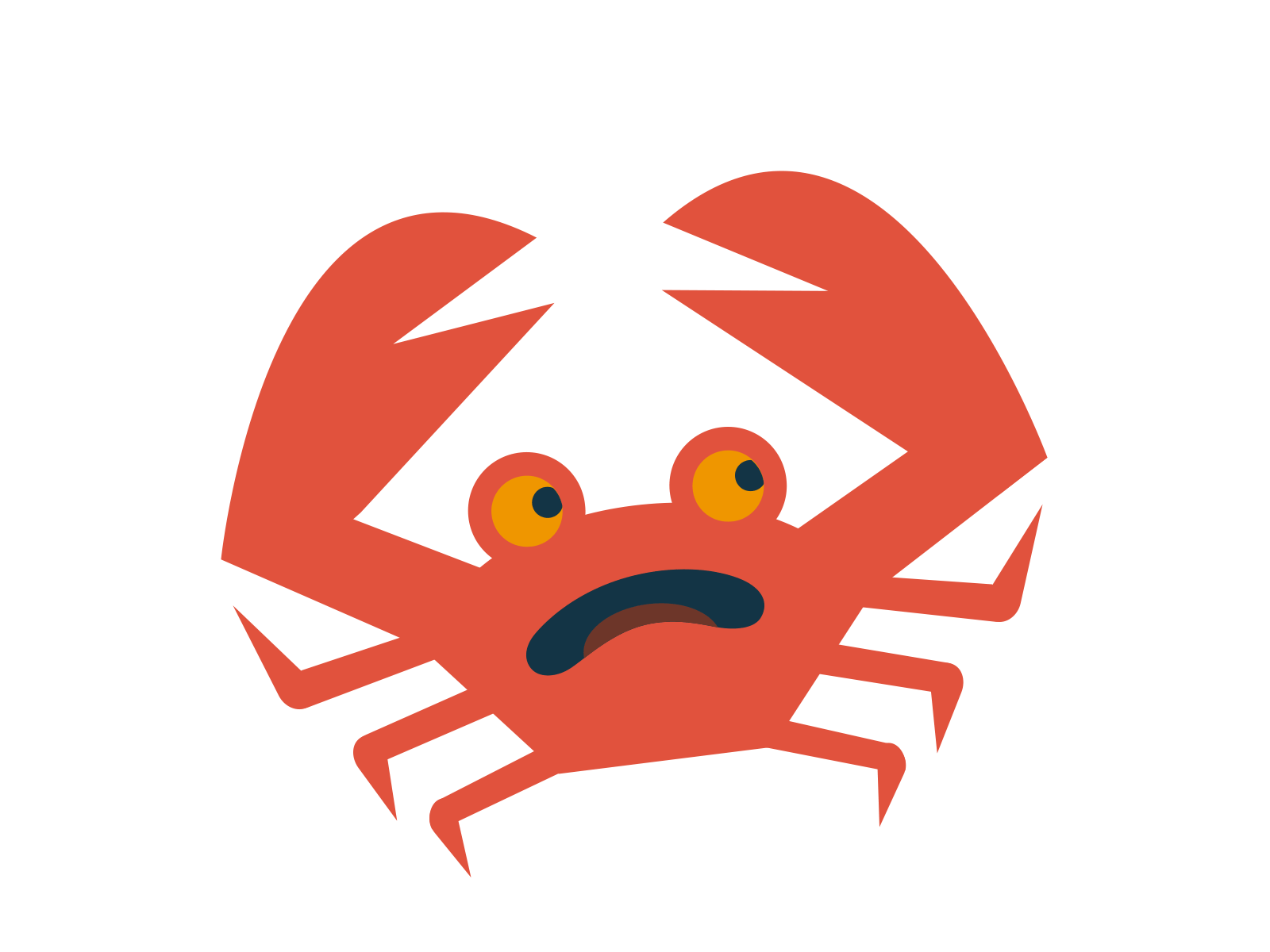 Oh snap! crab gif illustration