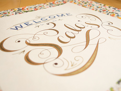 Welcome to the Scala's II calligraphy handlettering illustrator vector welcome