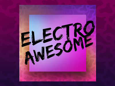 ElectroAwesome brush type cover art electro gradients music pink pop purple