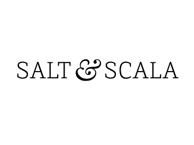 Salt & Scala ampersand directa serif logo logotype typography