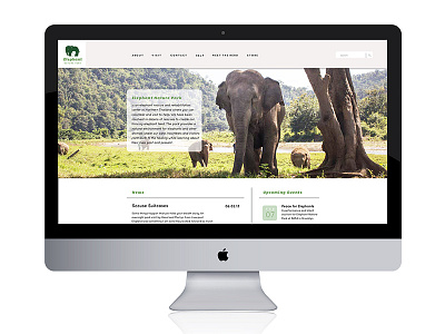 Elephant Nature Park edit design elephant nature park interaction ux web design website