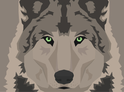 animal designer designpeak icon illustration logo vector wolf