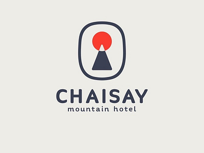 Chaisay Mountain Hotel minimal logo by designpeak