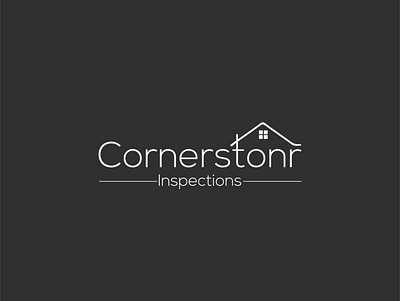 Cornerstonr logo design black and white brand business construction dribbble graphic design icon identity illustration logo logo design logo designs logodesign logotype property property logo real estate logo realestate red