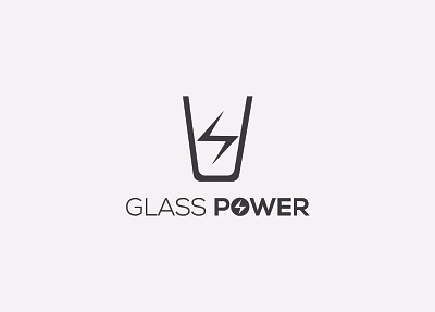 Glass Power Logo Design brand business dribbble glass jar glass logo graphic design identity logo logo animation logo design logo designer logo designs logo mark logodesign logos logotype power power logo seed