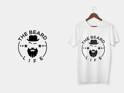 The Beard Life Logo and T-shirt Design