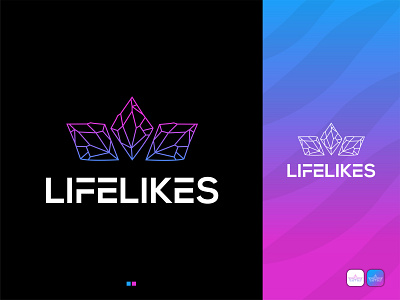 LifeLike Logo 3d animation branding colorful logo colorful logo design colorfull logo design dribbble gradient logo graphic design icon identity illustration logo logo design logodesign logotype modern logo rakibul62 ui