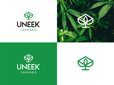 UNEEK CANNABIS LOGO 420 420 logo cannabis branding cannabis packaging cbd cbd logo dispensary hemp hemp logo logo logo design logodesign marijuana marijuana logo rakibul62 thc weed