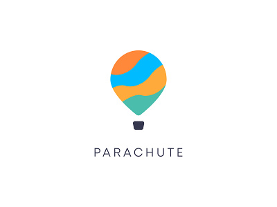 Colorful Balloon and Parachute Logo - Colorful Parachute Logo.