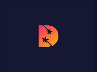 D Star Logo - Letter D Star Logo