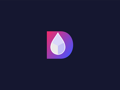 D Letter Drop Logo
