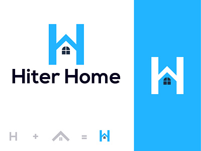 H+ Home logo, Hiter Home app app design branding dribbble flat h h home h logo home home logo homepage house house logo icon logo logotype new brand real estate real estate logo shot