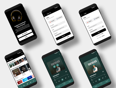 Music App app app design branding creative dailyui design drawing mobile mobile app uiux