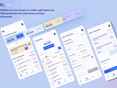 PayFit Escrow Mobile App creative dailyui design graphic design mobile app ui uiux ux