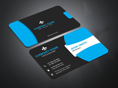 2 agency brand identity branding business card business card design businesscard card clean company corporate creative design flat logo minimal