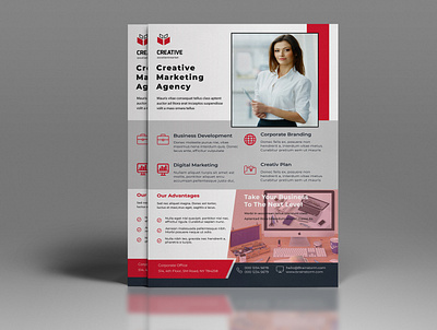 Marketing Flyer Design agency branding clean color colorful company concept corporate corporate flyer creative design flyer design latest design latest trend logo markating marketing flyer design minimal new design ui