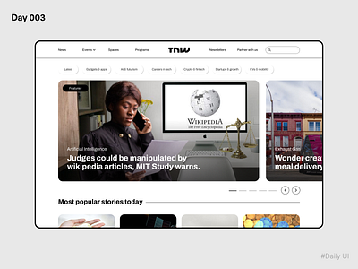 Day 003 - TNW Landing page