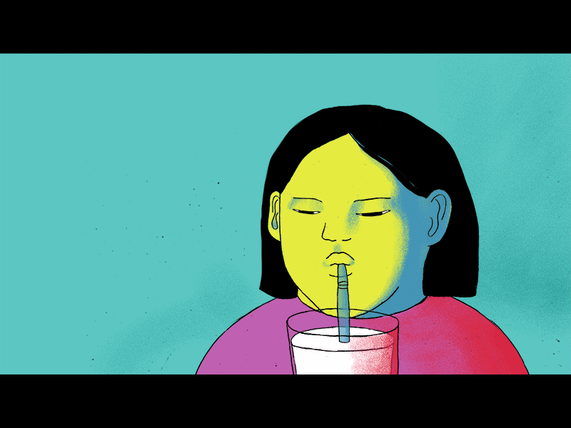 a little milk animated gif animation animation 2d draw illustration