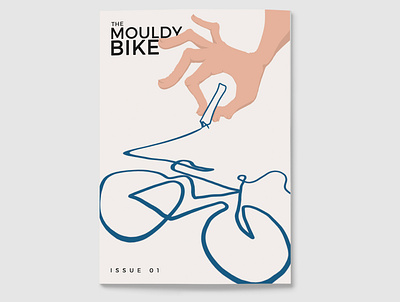 The Mouldy Bike Cover bike cover fingers hand hand drawn illustration illustrator literary magazine pen photoshop photoshop art poster scribble zine