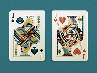 One-Eyed Jacks adobe aviary axe bicycle card feather floral hearts illustration illustrator jack one eyed jack playing card poker spades vector wild