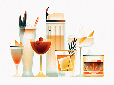 fancy wancy alcohol bar bartender beverage booze cocktail design drink illustration illustrator texture vector