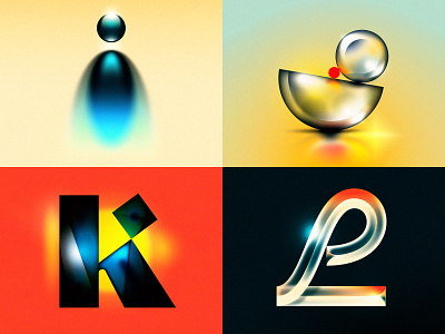 I J K L 1970s 1980s 36 days of type design drop cap future glass i illustration illustrator j k l letter lettering retro type typography vector