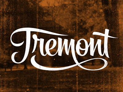 Tremont brush pen cleveland hand lettering lettering script tremont type typography