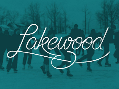 Lakewood cleveland custom type hand lettering hand type lakewood monoline ohio script type typography