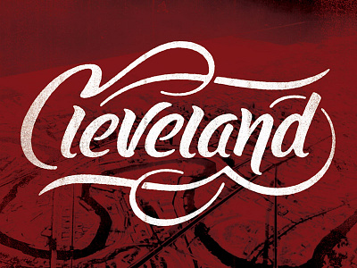 Cleveland, Ohio cleveland custom type hand lettering hand type ohio script type typography