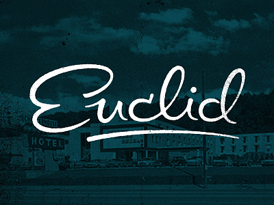 Euclid cleveland custom type euclid hand lettering hand type lettering midwest ohio type typography vector