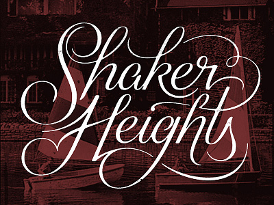 Shaker Heights cleveland hand lettering lettering ohio script shaker heights type typography