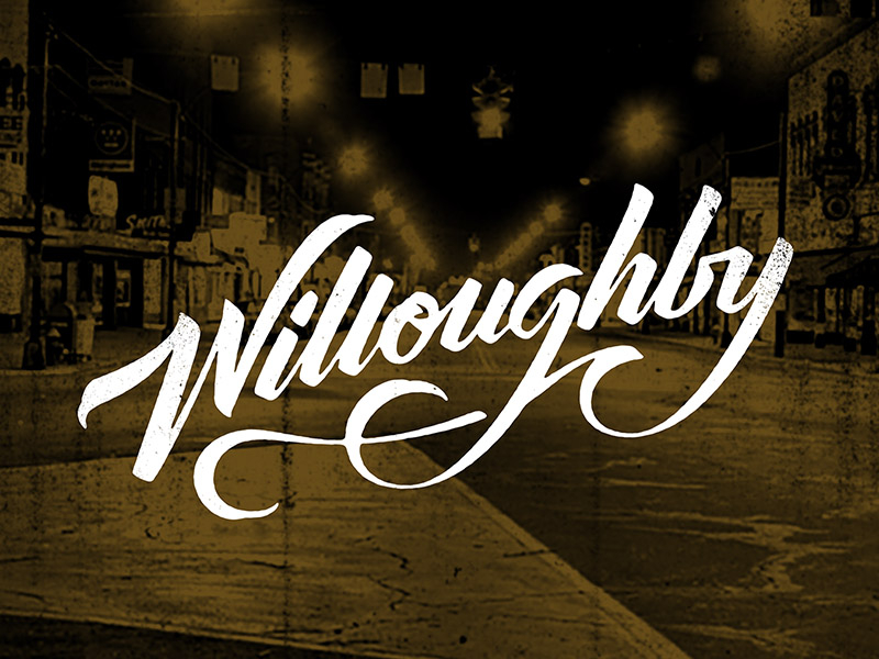 Willoughby cleveland illustrator lettering ohio script type typography vector willoughby