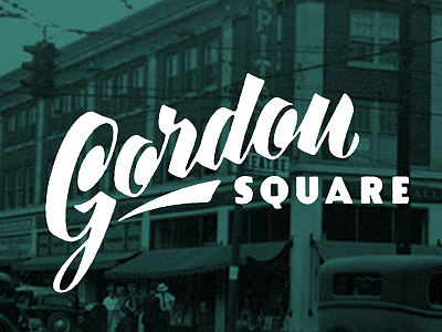 Gordon Square cleveland detroit shoreway gordon square illustrator lettering ohio script type typography vector