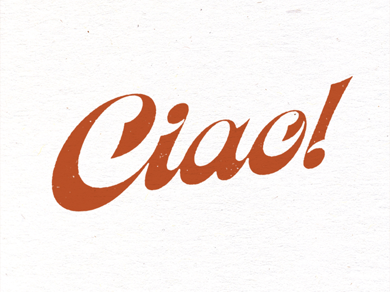 Ciao by Nick Matej on Dribbble