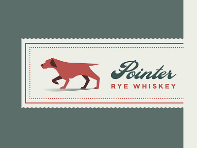 Pointer Rye architecture bourbon green illustration label orange print rye typography vector whiskey