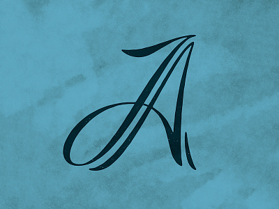 36 Days of Type - A 36daysoftype a calligraphy drop cap letter lettering script type typography