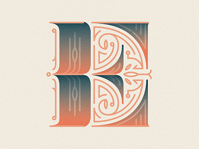 36 Days of Type - E 36daysoftype bodoni e letter lettering ornament serif type typography